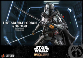 HOT908289 Star Wars The Mandalorian 2-Pack 1/6 The Mandalorian & Grogu Deluxe Version