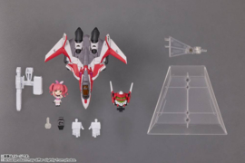 Macross Delta Tiny Session VF-31C Siegfried (Mirage Farina Jenius Use) with Makina Nakajima