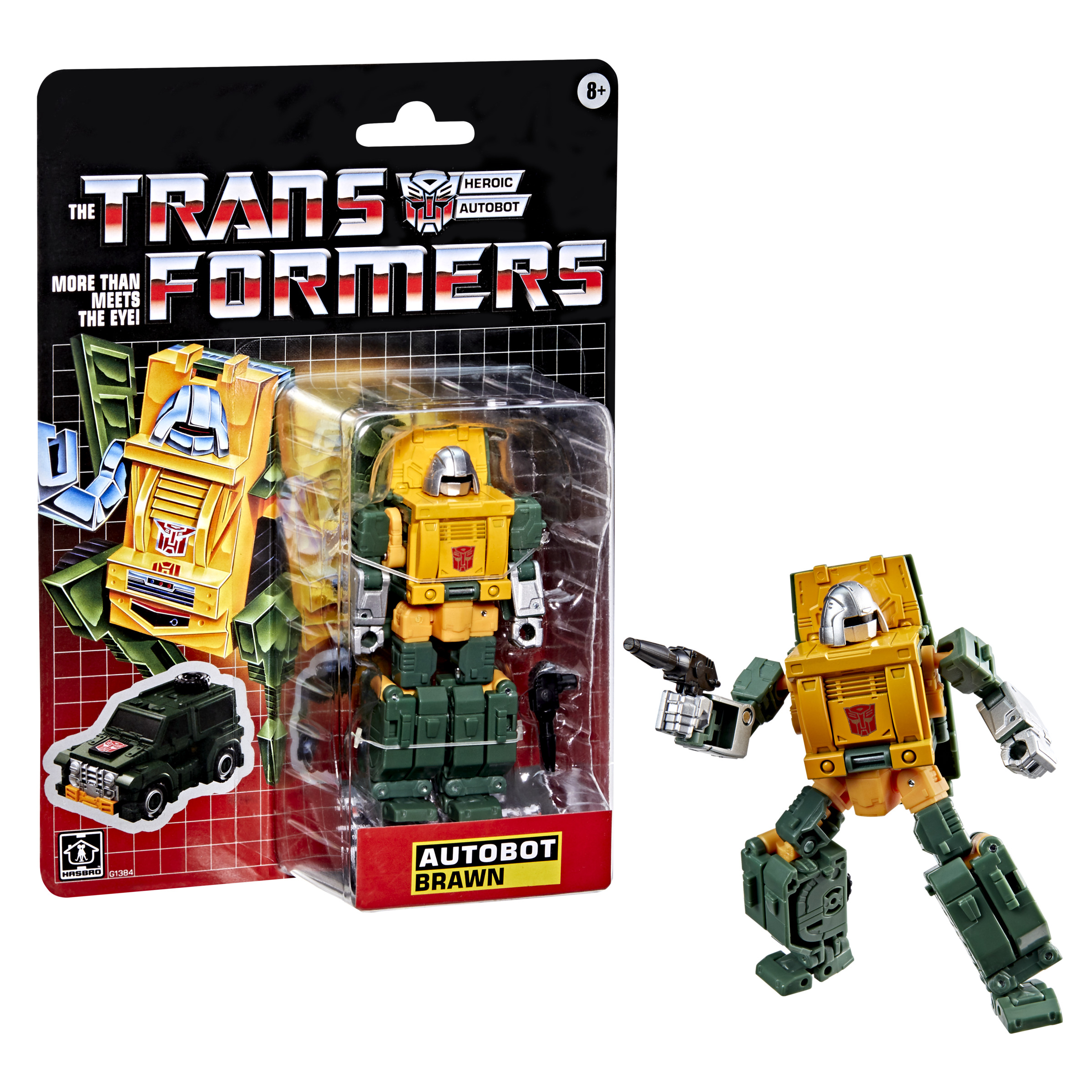 G1384 Transformers Retro G1 Autobot Brawn