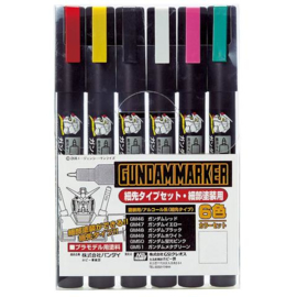 Gundam Planet - GMS110 Gundam Marker Thin Point Set (Set of 6)