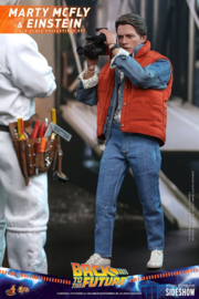 Hot Toys Back To The Future MMAF 1/6 Marty McFly & Einstein Exclusive