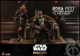 HOT908858 Star Wars The Mandalorian AF 1/6 Boba Fett (Repaint Armor) and Throne