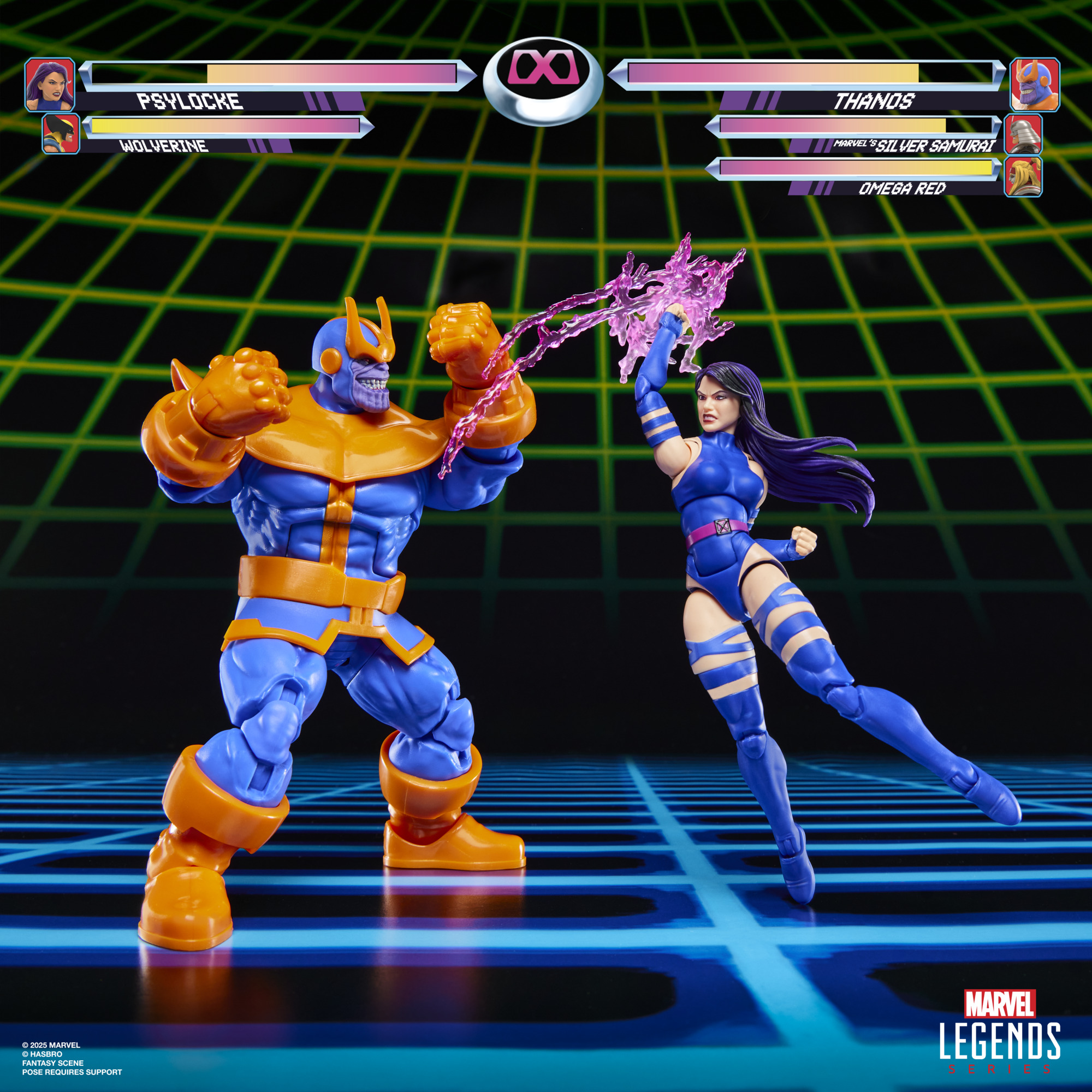 G0621 Marvel Legends Series Gamerverse Psylocke vs. Thanos
