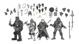 Neca UM X TMNT Turtles Black & White 4-pack
