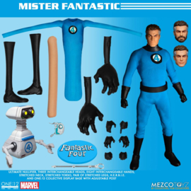 Mezco Marvel Action Figure 1/12 Fantastic 4 Deluxe Steel Set