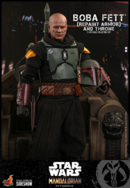 HOT908858 Star Wars The Mandalorian AF 1/6 Boba Fett (Repaint Armor) and Throne