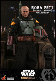 HOT908858 Star Wars The Mandalorian AF 1/6 Boba Fett (Repaint Armor] and Throne