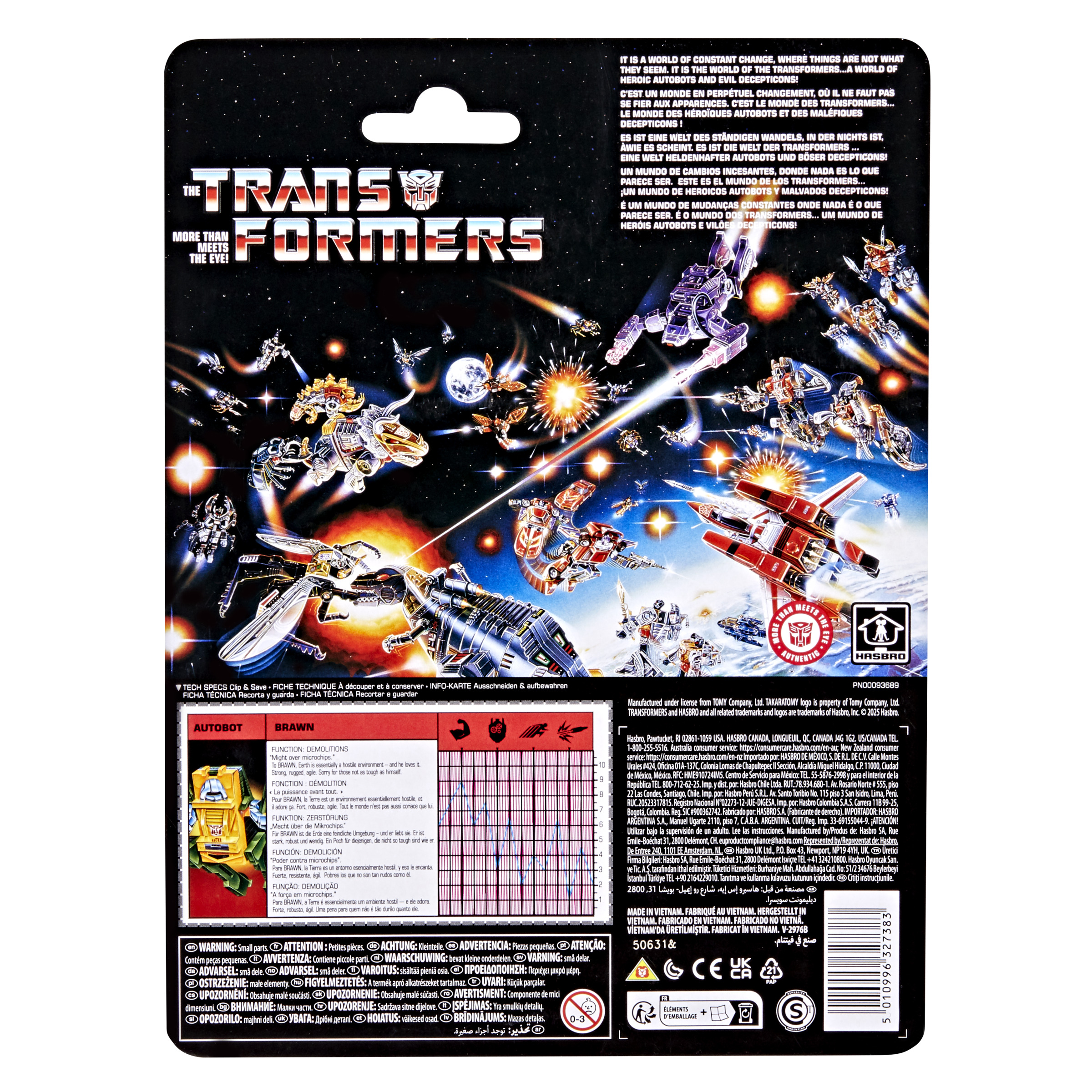 G1384 Transformers Retro G1 Autobot Brawn