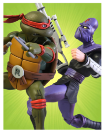 NECA TMNT Action Figure 2-Pack Raphael vs Foot Soldier