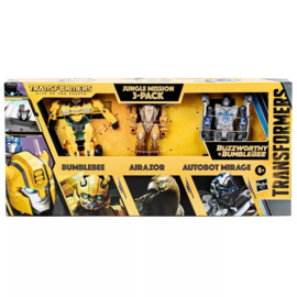 F8048 Transformers Buzzworthy Bumblebee Jungle Mission 3 Pack