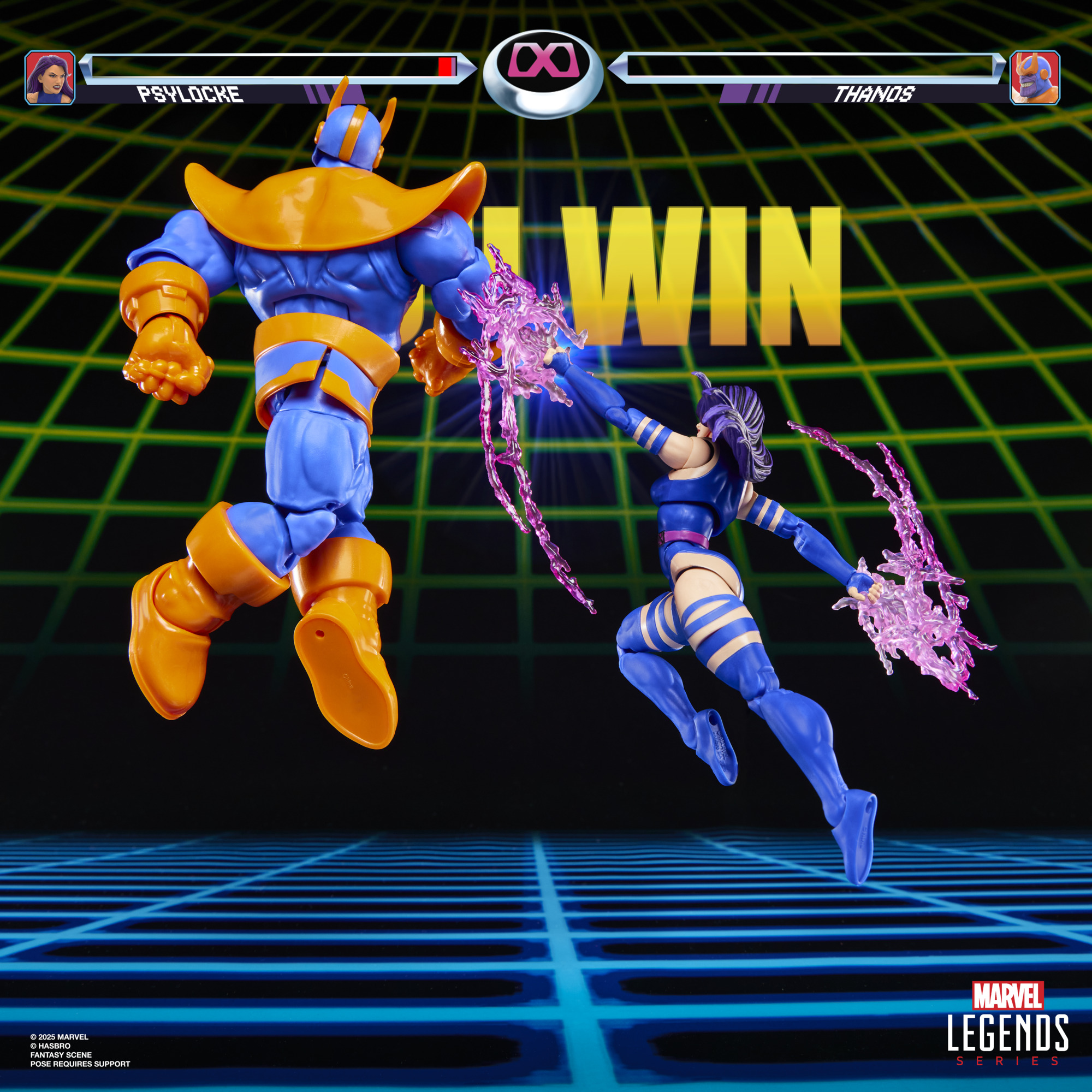 G0621 Marvel Legends Series Gamerverse Psylocke vs. Thanos