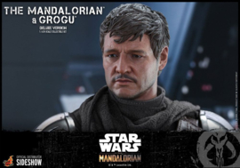 HOT908289 Star Wars The Mandalorian 2-Pack 1/6 The Mandalorian & Grogu Deluxe Version