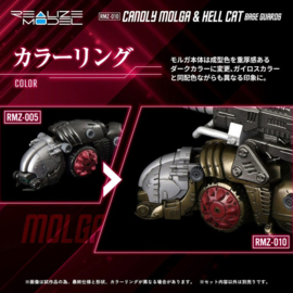 Takara Zoids Plastic Model Kits 2-Pack 1/100 RMZ-010 Canoly Molga & Hell Cat Base Guards Sets
