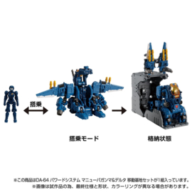 Diaclone DA-64 Maneuver Gamma & Delta Mobile Base Set