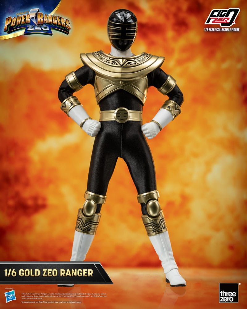 Threezero Power Rangers Zeo FigZero Action Figure 1/6  Zeo Gold Ranger