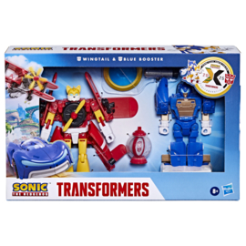 G0713 Transformers Collaborative Sonic the Hedgehog x Transformers Wingtail and Blue Booster