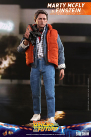 Hot Toys Back To The Future MMAF 1/6 Marty McFly & Einstein Exclusive