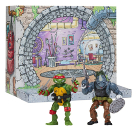Playmates Teenage Mutant Ninja Turtles: Remastered Raphael vs. Rocksteady