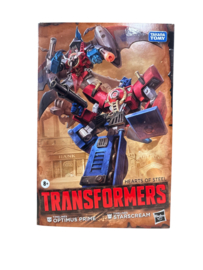 G1095 Transformers Timelines Comic Edition Optimus Prime and Starscream