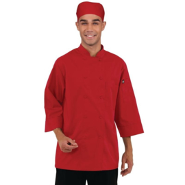 Chef Works Koksbuis - 6 maten - unisex - Kleur rood