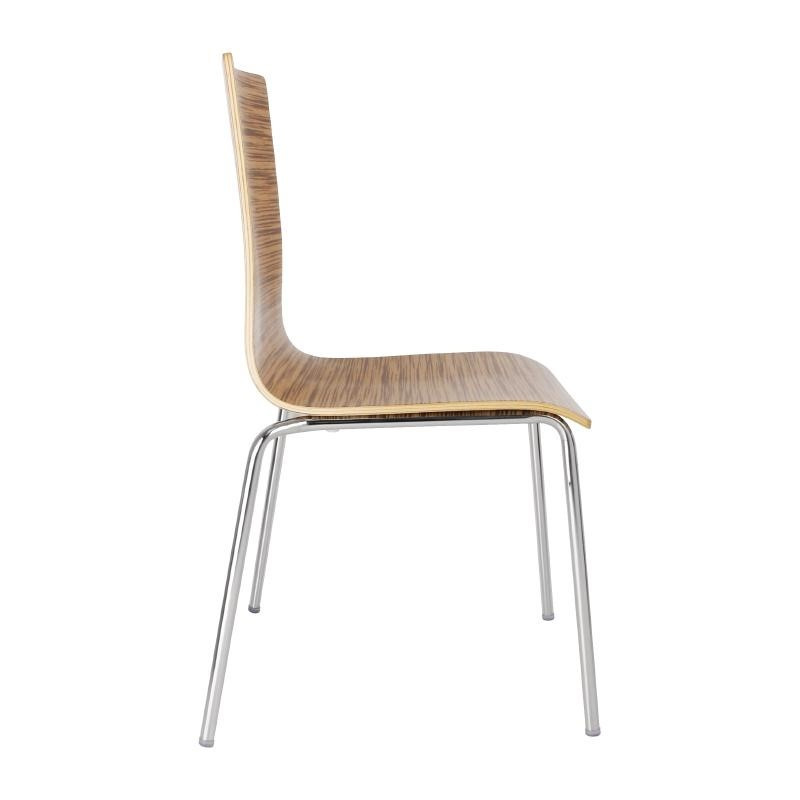 Bolero vierkante stoel 4 stuks | Houten stoelen | Horeca Bolero stoel met vierkante rug eiken 4 stuks | Apparatuur