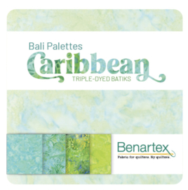 Strippies Bali Palettes - Benartex - 40 strips (2,5" x 42") - CARIBBEAN