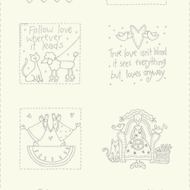 Stitchery Panel - by The Birdhouse-  Stitchery Panel Handy Stitches - DV7641