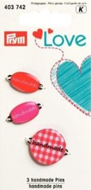Prym Love - 3 Handmade Pins - 403.742