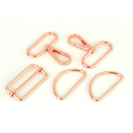 STS195C - 1½" Rose Gold - Basic Hardware Kit