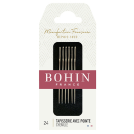 Bohin - Chenille Borduurnaalden,  Nr. 24 - 6 stuks