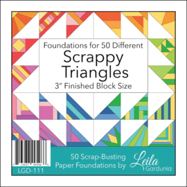 Scrappy Triangles  3 inch Foundation Pad
