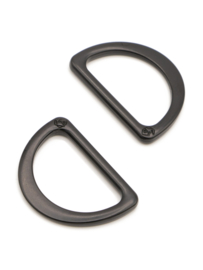 HAR1-DR-BM-TWO - Two 1" Black - D-Rings