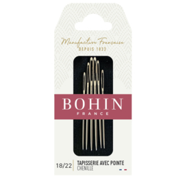 Bohin - Chenille Borduurnaalden,  Nr. 18/22 - 6 stuks