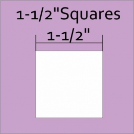 1-1/2" Squares (100 pieces)