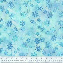 Anthology:  Batik Jaqueline de Jonge - Dazzle -Daisies Sky - 3332QX