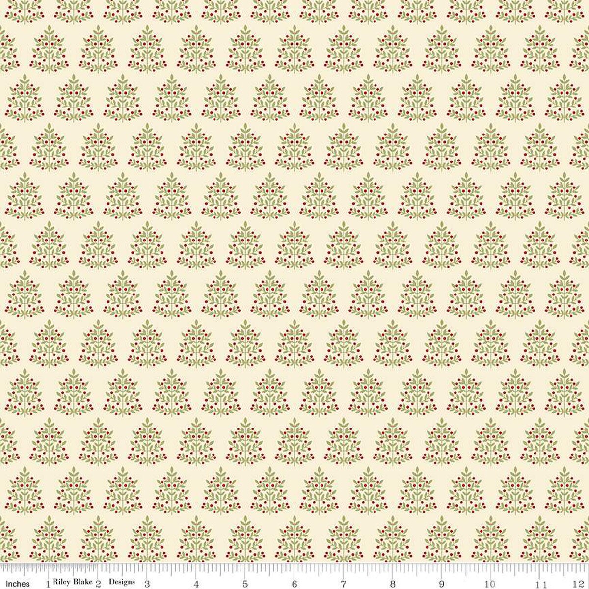 Riley Blake- Glisten by Sandy Gervais -16225 Eggnog Tree
