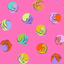 Tula Pink - Legendary- Backing Fabric - Gumball  - QBTP022.SUGARPLUM