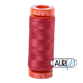 Aurifil Quiltgaren- MAKO 50 - 200 meter - Kleur: 2230 - Red Peony