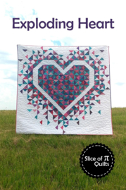 Patroon: Exploding Heart by Slice of Pi Quilts