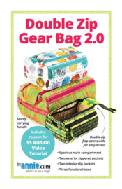 Patroon: 'Double Zipped Gear Bag 2.0' - by Annie - PBA257-2