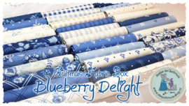 Fabric box - 32 FatQuarters /Fat Eight's- 'Blueberry Delight'