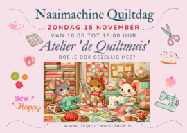 Naaimachine Quiltdag - Zondag 15 november