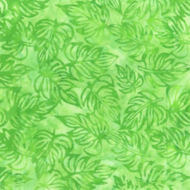 Anthology:  Batik Jaqueline de Jonge - Bijou - Packed Leaves Green - 3207Q-X