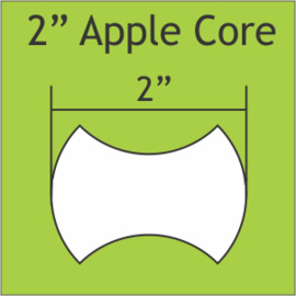 Apple core 2" - 50 stuks
