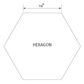 Hexagon 7/8 inch - Pre Cut English Paper Pieces (600 stuks)