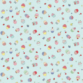 Afternoon Tea- Cupcake Confetti Light Blue