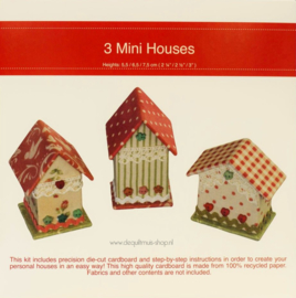 Kartonnage - 3 Mini Houses