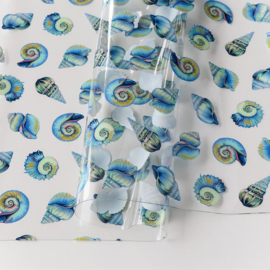 Tula Pink - Floral Reef-  Tula Pink Floral Reef Collection: Lil' Shelly Vinyl 1/2 Yard Cut - HCVTPLI