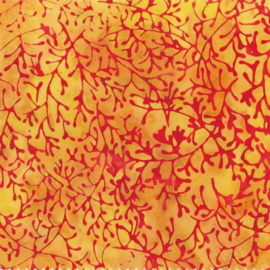 Anthology:  Batik Jaqueline de Jonge - Bijou - Branches Yellow - 3209Q-X