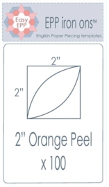 EPP- Iron-Ons 2 inch orange peel- 100 stuks